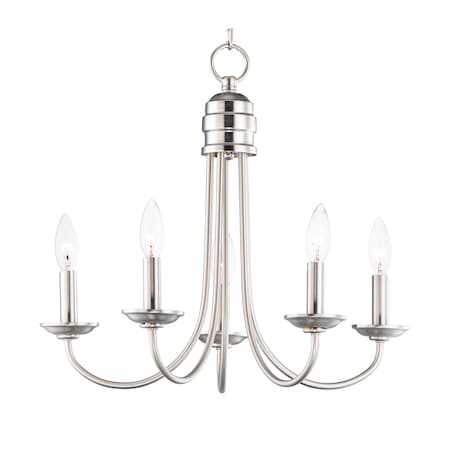 Maxim Lighting Logan 5-Light 21" Wide Satin Nickel Pendant Light 10345SN